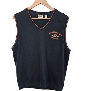Vintage Oklahoma State University Sweater Vest Men Med OSU Cowboys 90s Pokes